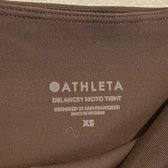 athleta delancey moto tight in coffee house brown size xs - Picture 5 of 7